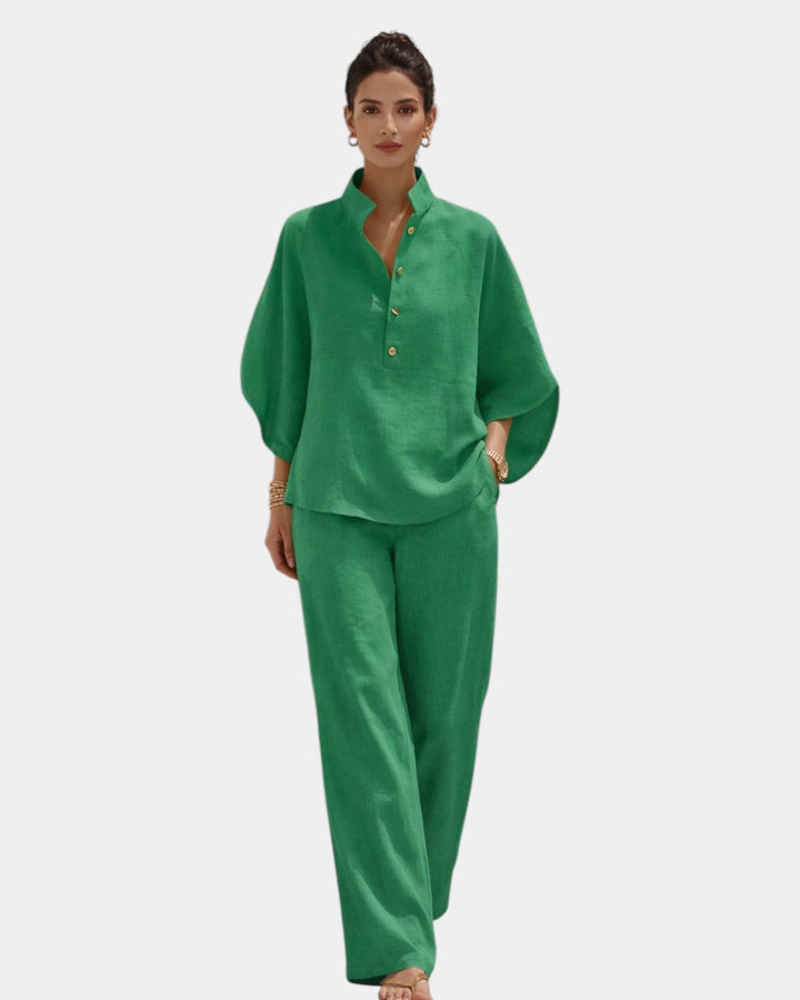 Brune | Conjunto de algodón de dos piezas