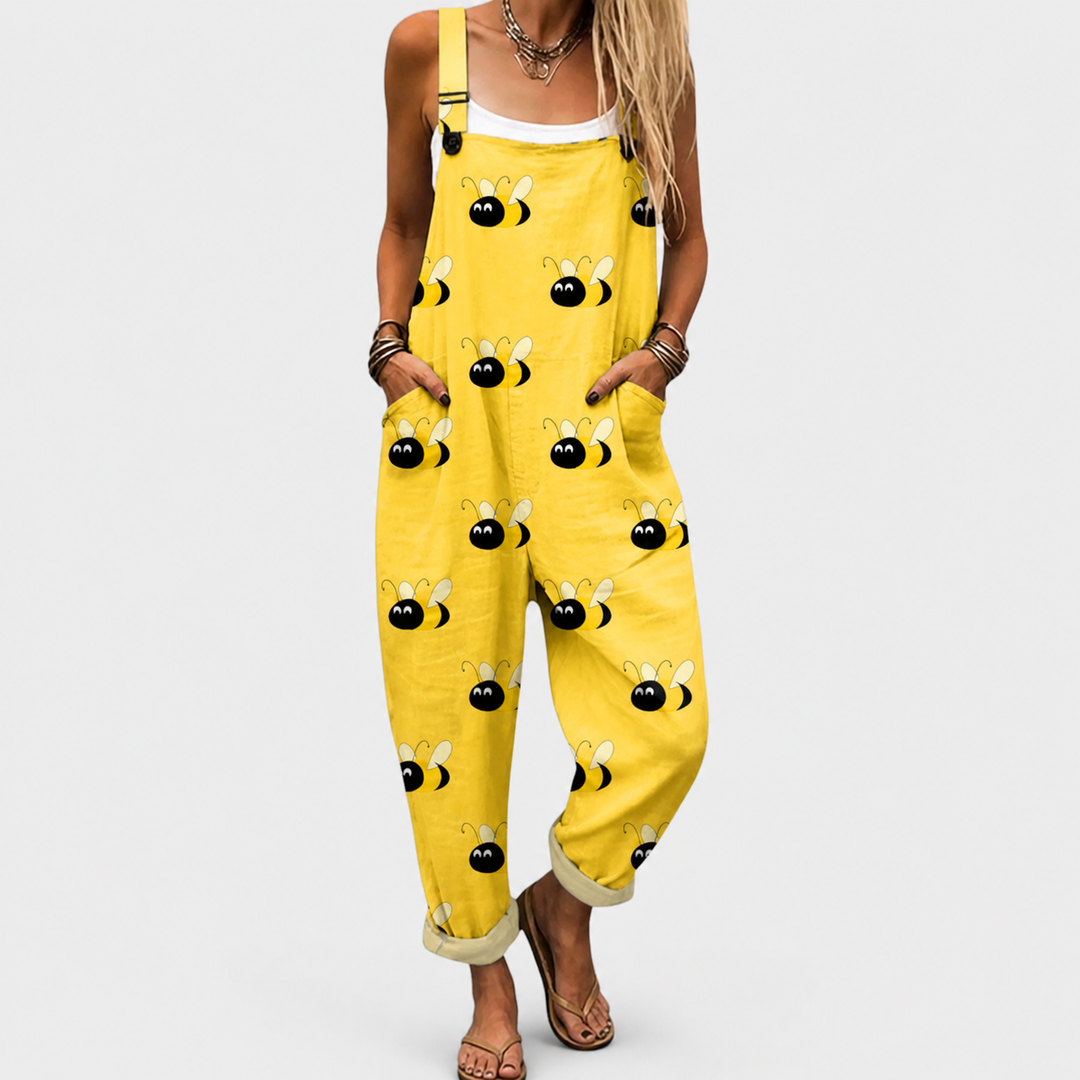 Peto Amarillo con Abejas y Lunares Negros
