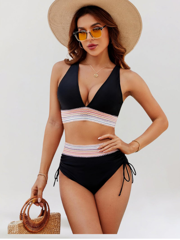 Vitória – Conjunto de bikini de cintura alta con control de barriga