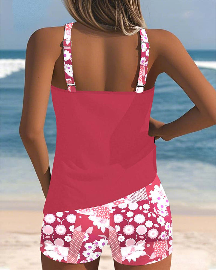 Laura - Conjunto de bikini de dos piezas con estampado floral