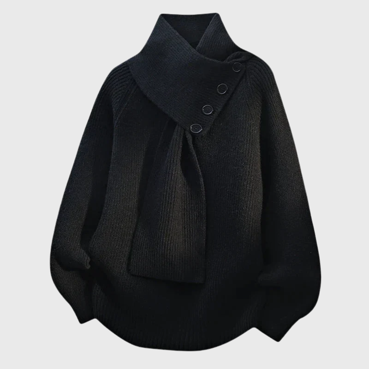 Elisa | Sweater Elegante con Cuello Bufanda