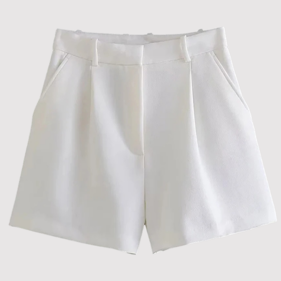 Pantalón Corto Rosa de Corte Clásico