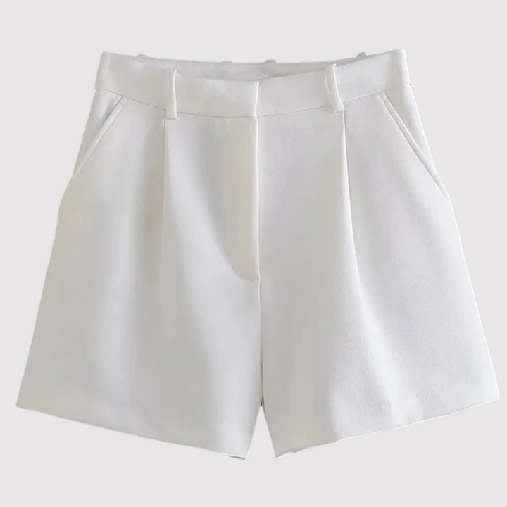 Pantalón Corto Rosa de Corte Clásico
