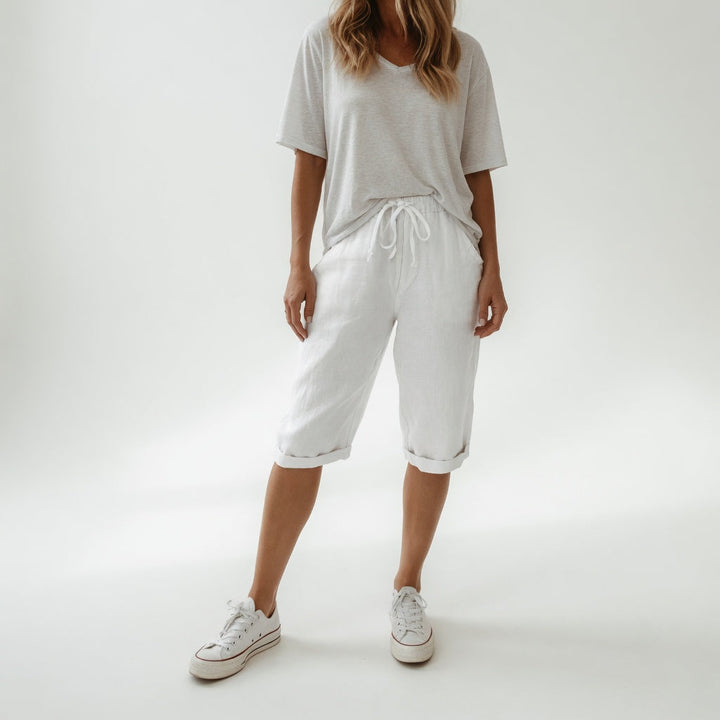 Fernande™ — Bermuda 100% algodón estilo casual de verano