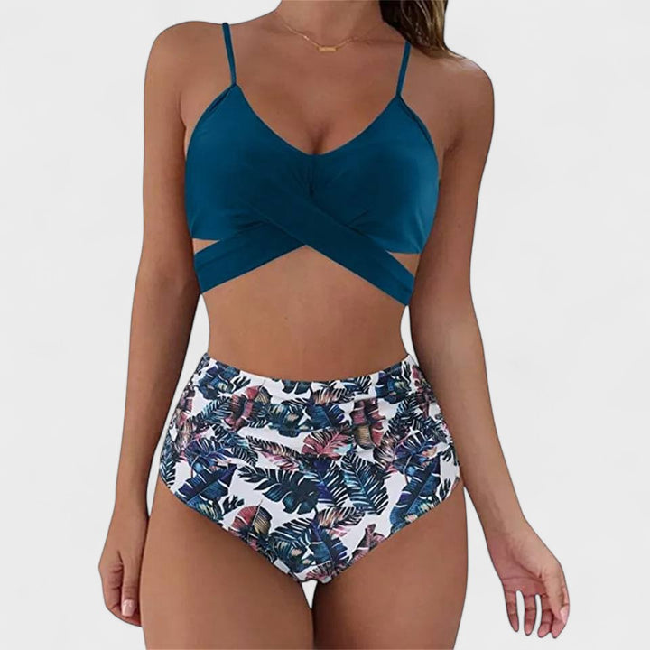 Marta - Bikini de Cintura Alta Estilo Verano