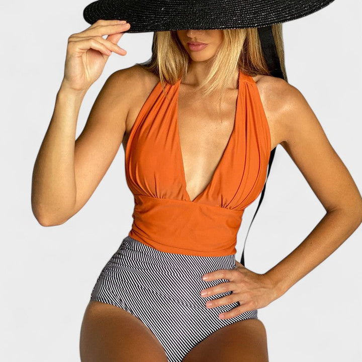 Joana - Traje de Baño Elegante con Cintura Alta