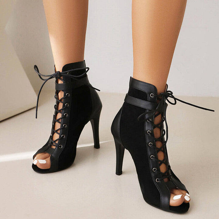 Alice | Botines de Tacón Fino con Cordones