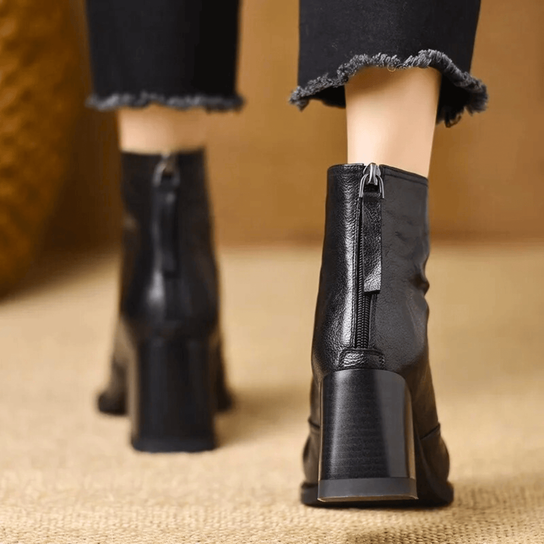 Cláudia | Botines de Lujo con Tacón Medio